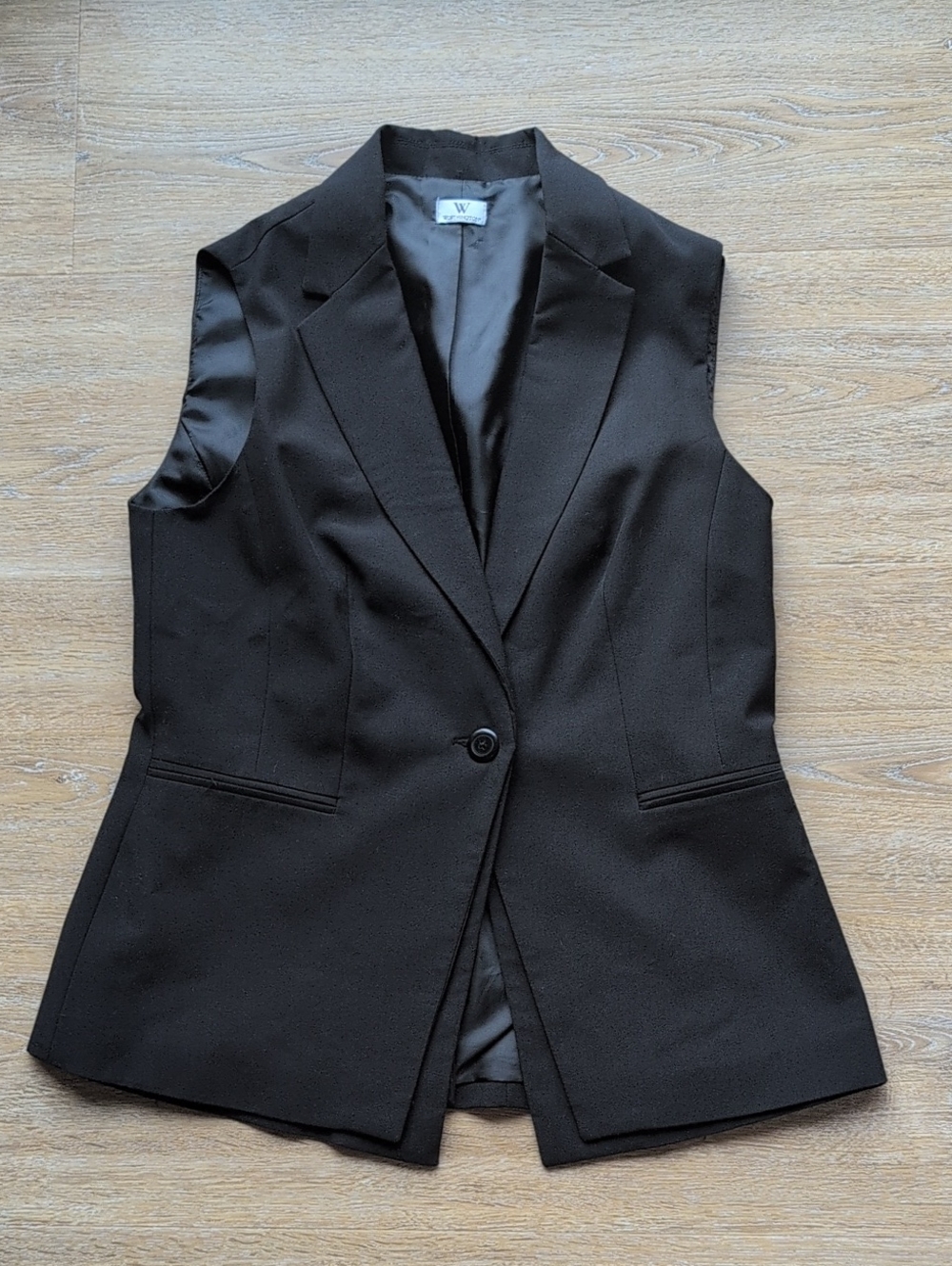 Worthington Long Fitted Waist, Tailored Vest